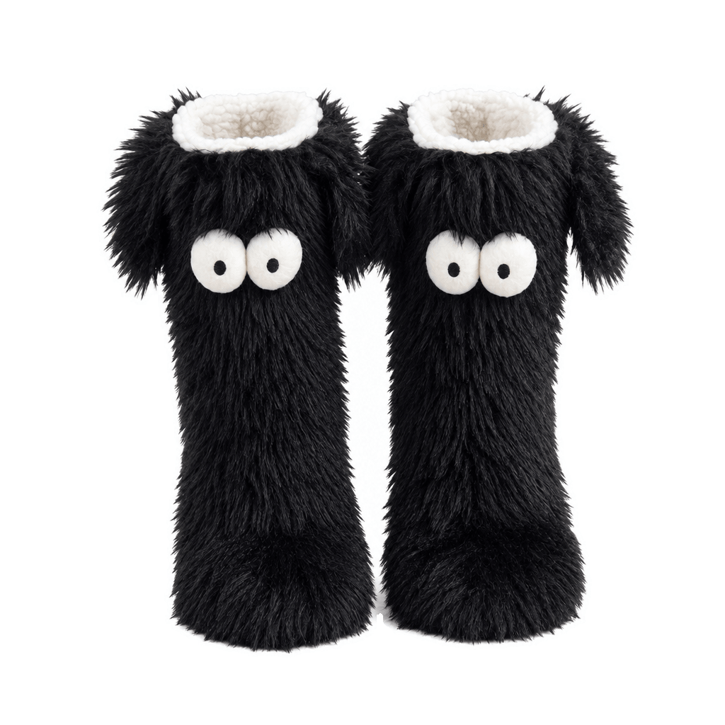 Fluffy Monster Slippers for Warm Feet